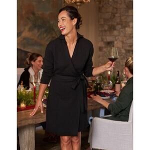 B51 Frank & Eileen Willa Wrap Dress XL Triple Fleece Classic Old Money Chic